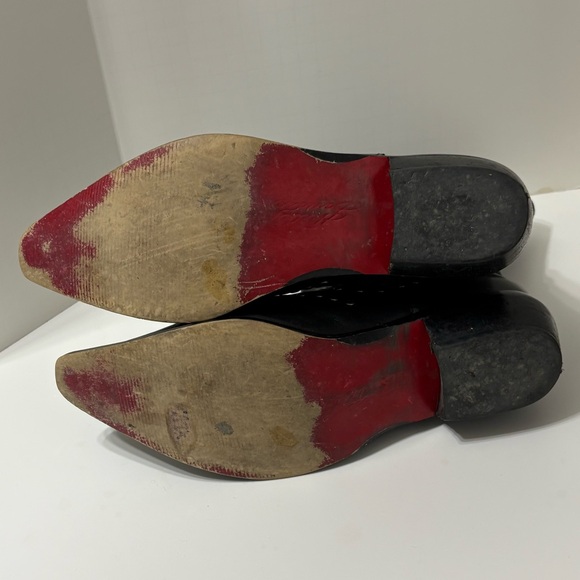 Studded Harley Davidson Black Leather Boots - Picture 7 of 10